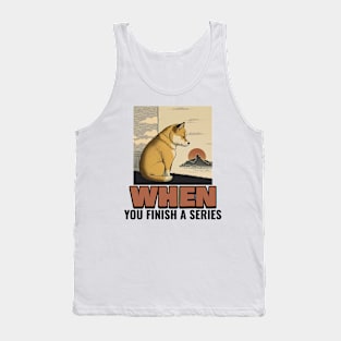 Sad Dog Meme Binge watching Tank Top